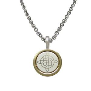 Gold Toned Celtic Design Pendant Necklace